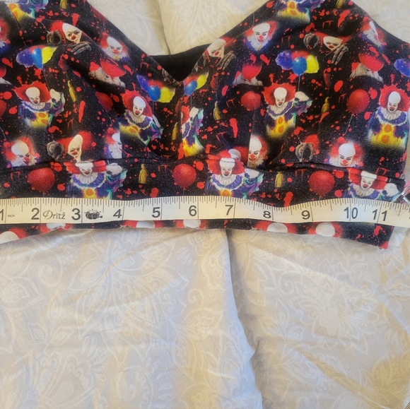 Handmade IT Pennywise scary clown bralette SMALL BAND LARGE BUST - Picture 2 of 3